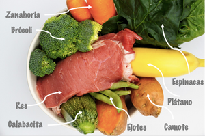 Comida de Res para perro - 60% Proteína y 40% Vegetales y fruta (300gr)