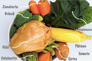 Comida de Pollo para perro - 60% Proteína y 40% Vegetales y fruta (300gr)